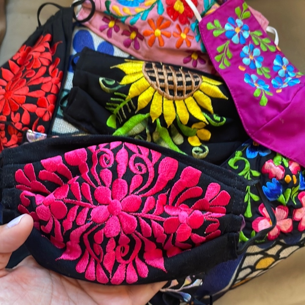 Blind Bag of (10) Face Masks Embroidered